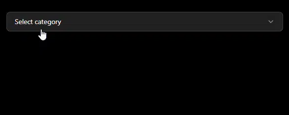 Screenshot of cascader-shadcn