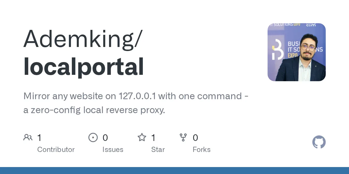 Screenshot of localportal